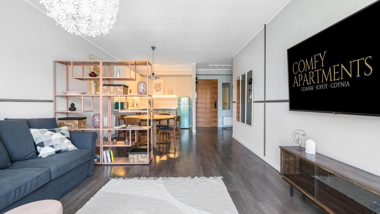Waterlane W Oknami Na Rzeke - Marina View - Comfy Apartments 그단스크 외부 사진