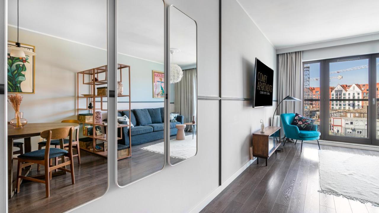 Waterlane W Oknami Na Rzeke - Marina View - Comfy Apartments 그단스크 외부 사진